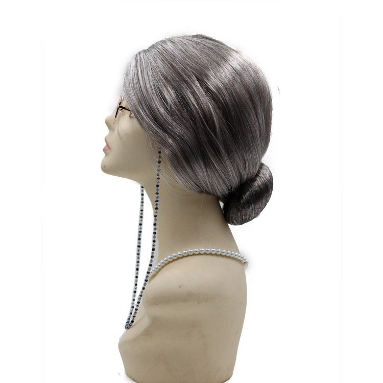 老奶奶装扮假发