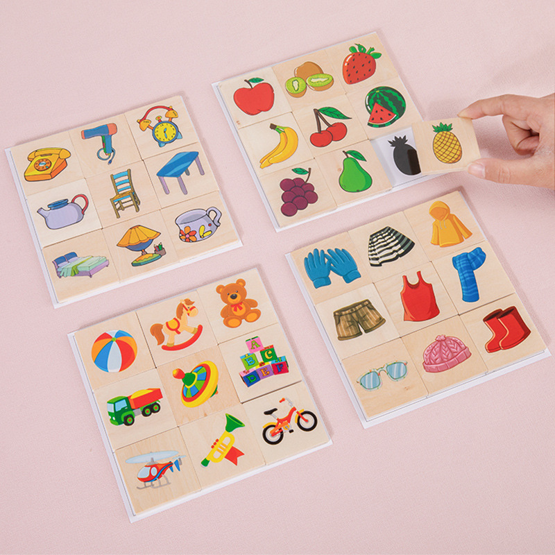 Juguetes de puzzle de madera de sombras para niños juegos de caja de puzzle para niños pequeños image 4