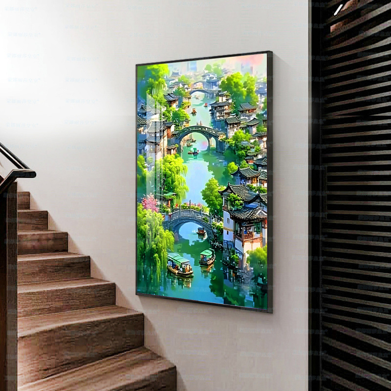 [Algodón importado] Mona Lisa real bordado de verano cuatro estaciones de verano decoración paisajística simple bordado a mano image 3