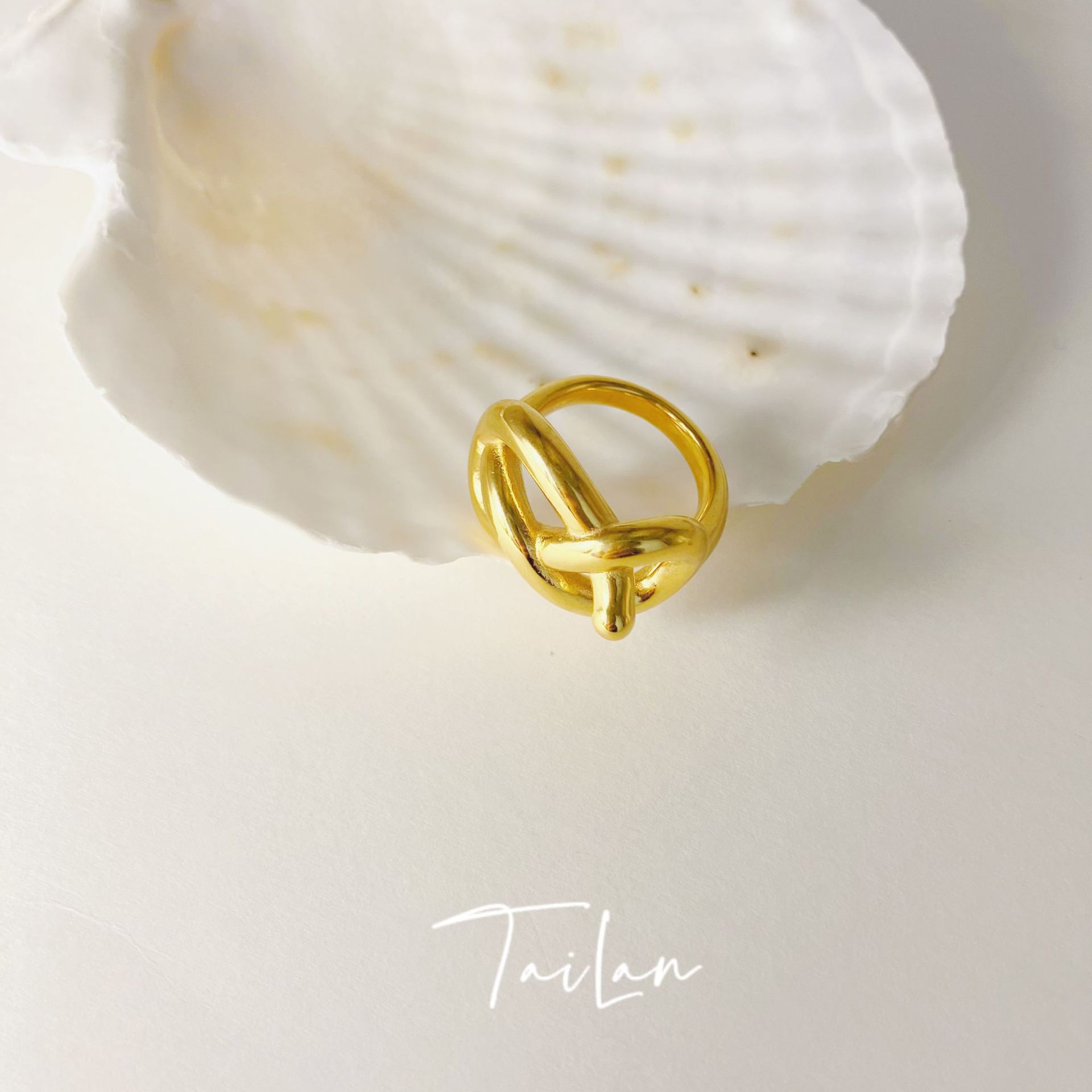 Fashion Geometric Stainless Steel Plating Rings 1 Piece