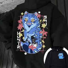 Hot Anime KPop Print Demon Hunters Cool Tiger Men Woman Hood