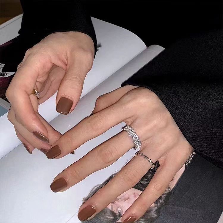 Glitzernder Strassring Für Damen Mit Einzigartigem Design_voghion.com
