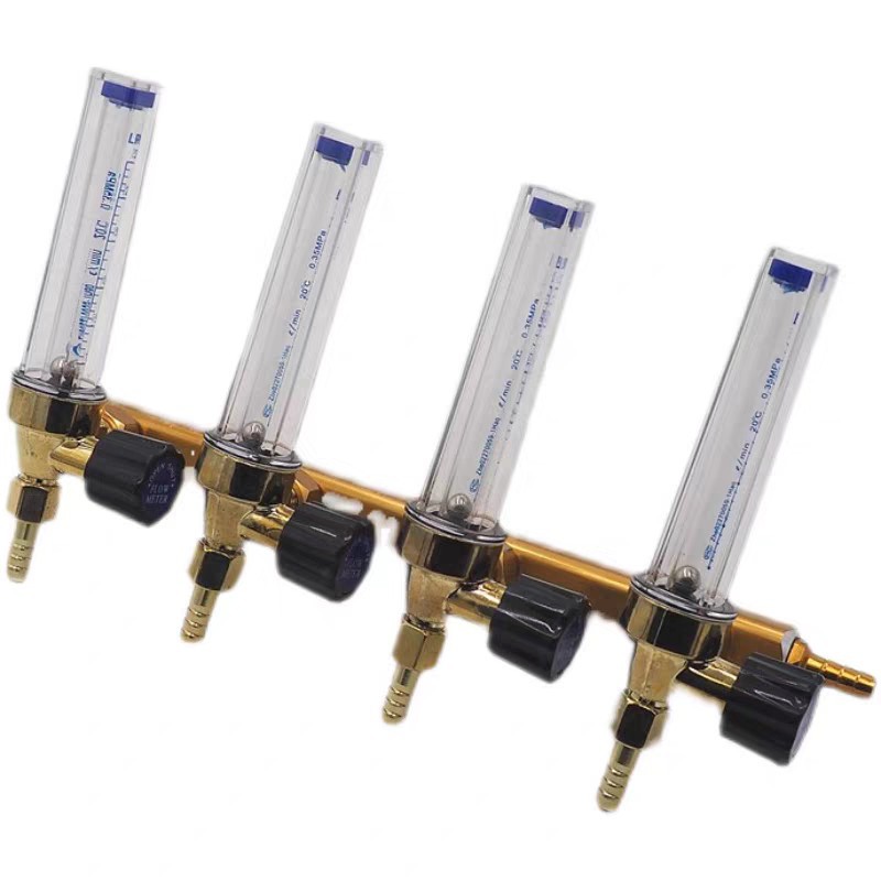 气体流量计鱼箱氧气分流排分仓排5氩气分流阀6开关调压阀分接头4