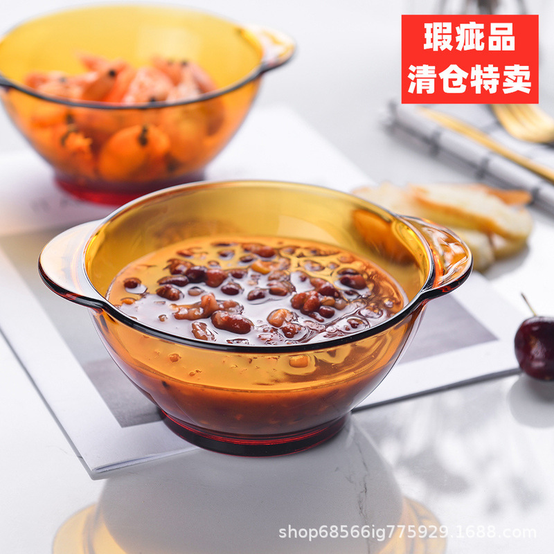 Imported DURALEX Dores Tempered Glass European-style Household Heat-resistant Rice Bowl Soup Bowl Salad Bowl