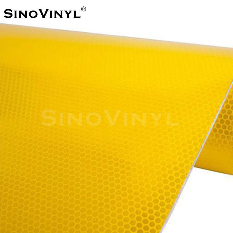 Xinlang transparente de celosía de cristal película reflectante panal ranura de hendidura reflectante luminoso signo de advertencia adhesivo instantáneo