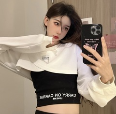 9073 # 実拍実価格の大魚鱗秋装新高級感のあるストラップの女性2点セット