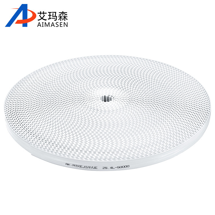 供应聚氨酯开口同步带 PU开口传动带 白色齿形工业皮带