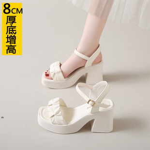 8cm�ָ����С���ӛ�ЬŮ�ļ��⴩2026�¿�һ�֎��߸�Ь�_�R��Ь