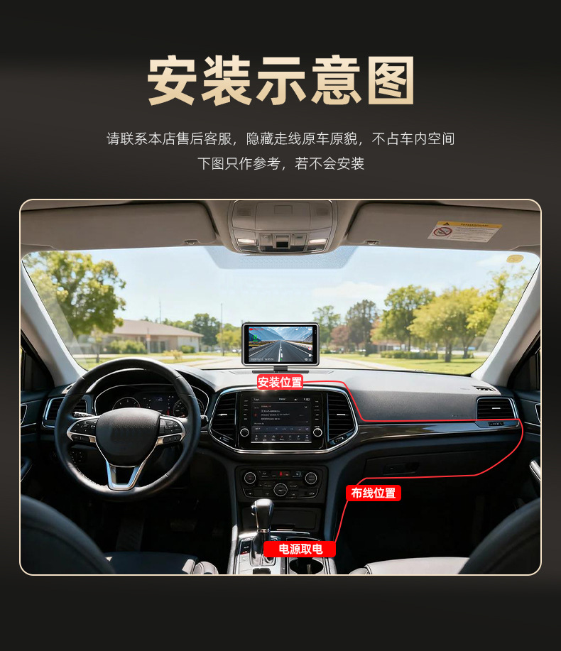 Electronic Dog 2026 new model car-mounted high-definition dashcam with night vision, 4K high-definition, and central control voice speed monitoring