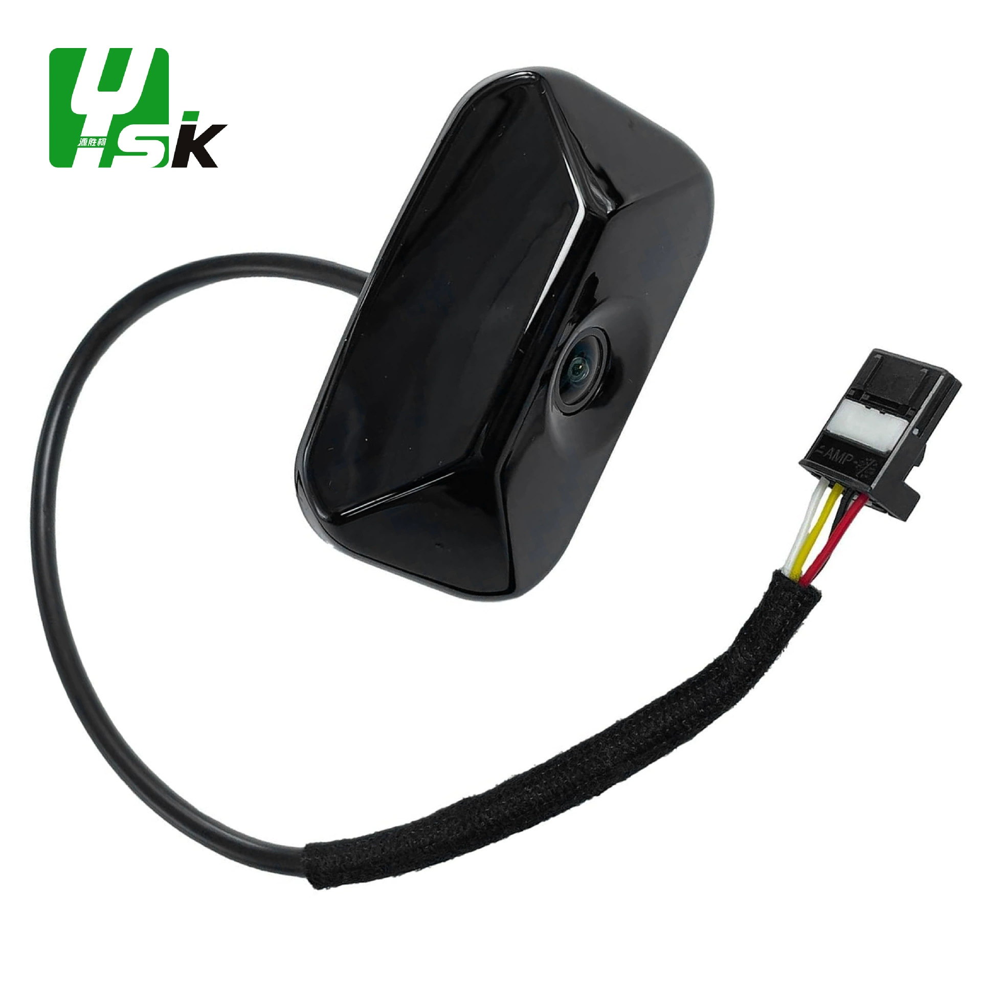 Compatible modern black CCTV camera, parking rack