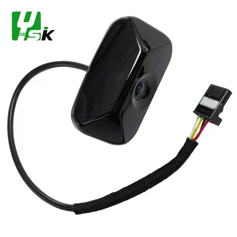 Compatible modern black CCTV camera, parking rack