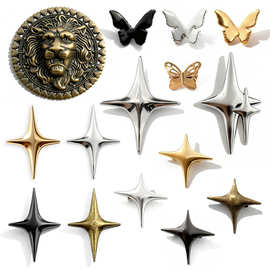 含税可开票通用十字星胸针衣服包包配饰扣针领角装饰四芒星别针