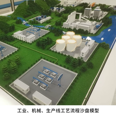 Industrial molds – Highway Sand Table Model - industrial-machinery-production-line-process-sand-table-model