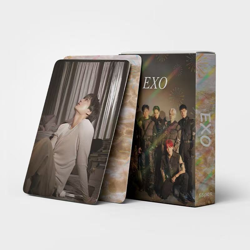 Cadena total, una gran cantidad de stock, 55 hojas de tinta BT SK IVE ATEEZ KPOP, estrellas coreanas alrededor de LOMO