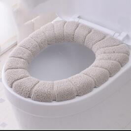 便座クッション家庭用冬肥厚ぬいぐるみトイレクッショントイレカバー四季ユニバーサルプラスベルベットトイレリングクッション|undefined