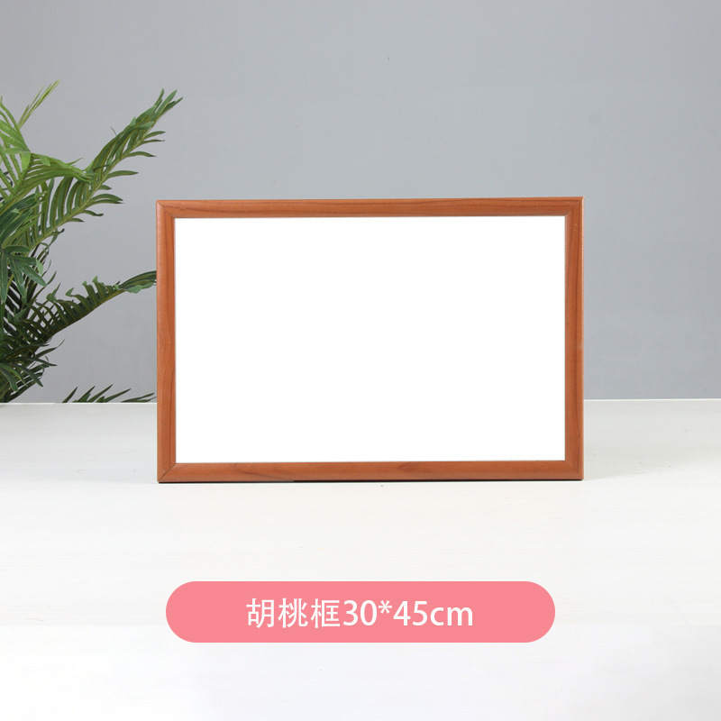 &木製フレームホワイトボード 吊り下げホワイトボード オフィス ホーム 子供用メッセージボード 商業用磁気黒板 磁気吸収ボード|undefined