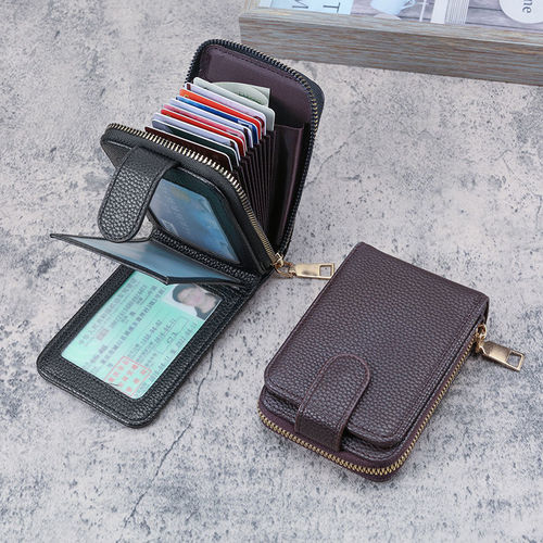 Driver's license card holder for men, ultra-thin anti-theft swipe card holder with multiple card slots and large-capacity bank credit card holder for women, anti-degaussing card holder