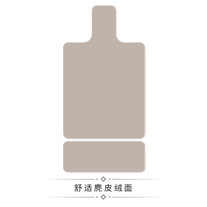 跨境麂皮绒纯色普拉提核心床垫麂皮绒印花橡胶健身防滑吸汗专用垫|undefined