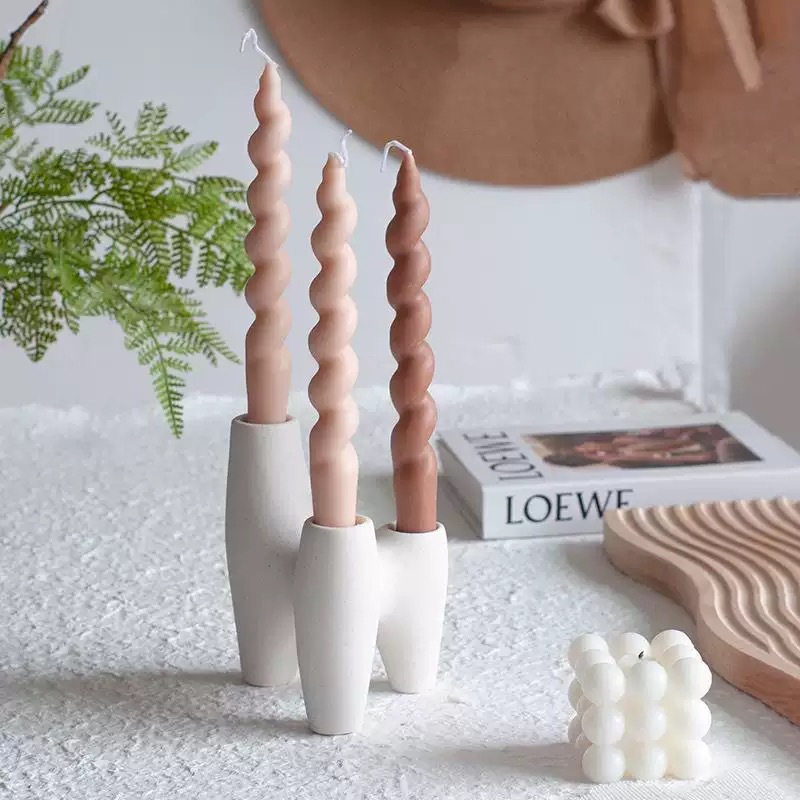 Vaso Portavelas de Cerámica Artesanal y Decorativo para Velas Aromáticas image 4
