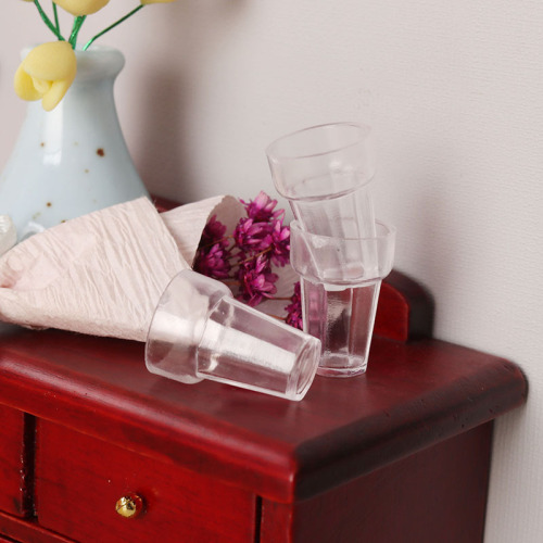 Miniature food and play empty cup water cup ice cream cup mini model 1:12 points dollhouse diy play house life scene