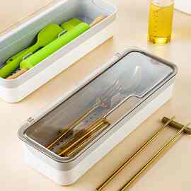 筷子收纳盒家用带盖多功能放的盒子笼筒厨房用品
