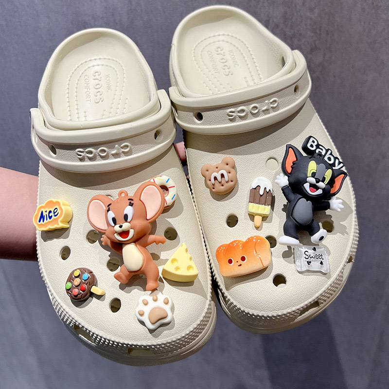 Kitty Mouse Hole Shoes Accessories Shoe Buckle Shoe Flower Cartoon Cute DIY Accessories Removable Accessories suit Wholesale