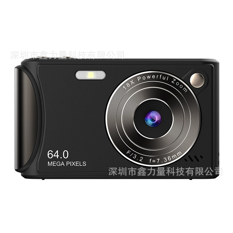 Handheld Camera Q18 for Elementary Students, 64 MP HD Large Screen, Up to 64 GB