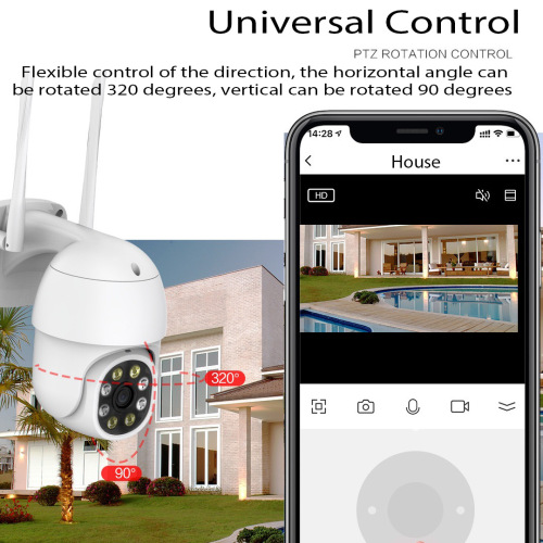 Tuya smart home security surveillance camera outdoor waterproof 300W night vision wireless wifi network camera