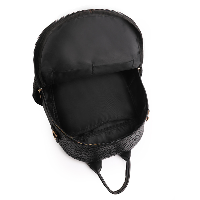 Amazon al por mayor 2024 nuevas señoras casuales PU multifunción mochila de viaje al aire libre tejido de moda