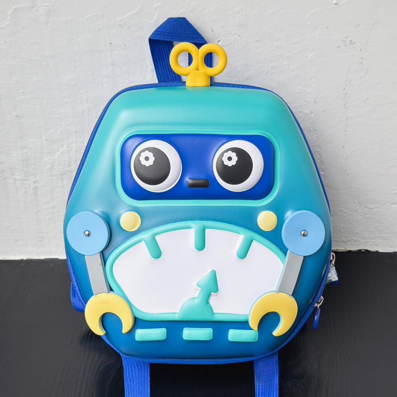 Mochila para niños robot tridimensional de dibujos animados mochila para niños pequeños nuevos lindos preescolares niñas mochila de jardín de infantes