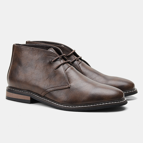 Foreign Trade Men's Desert Boots Retro Men's Boots Spring Large Men's Boots Cross-border Amazon Independent Station Leather Boots