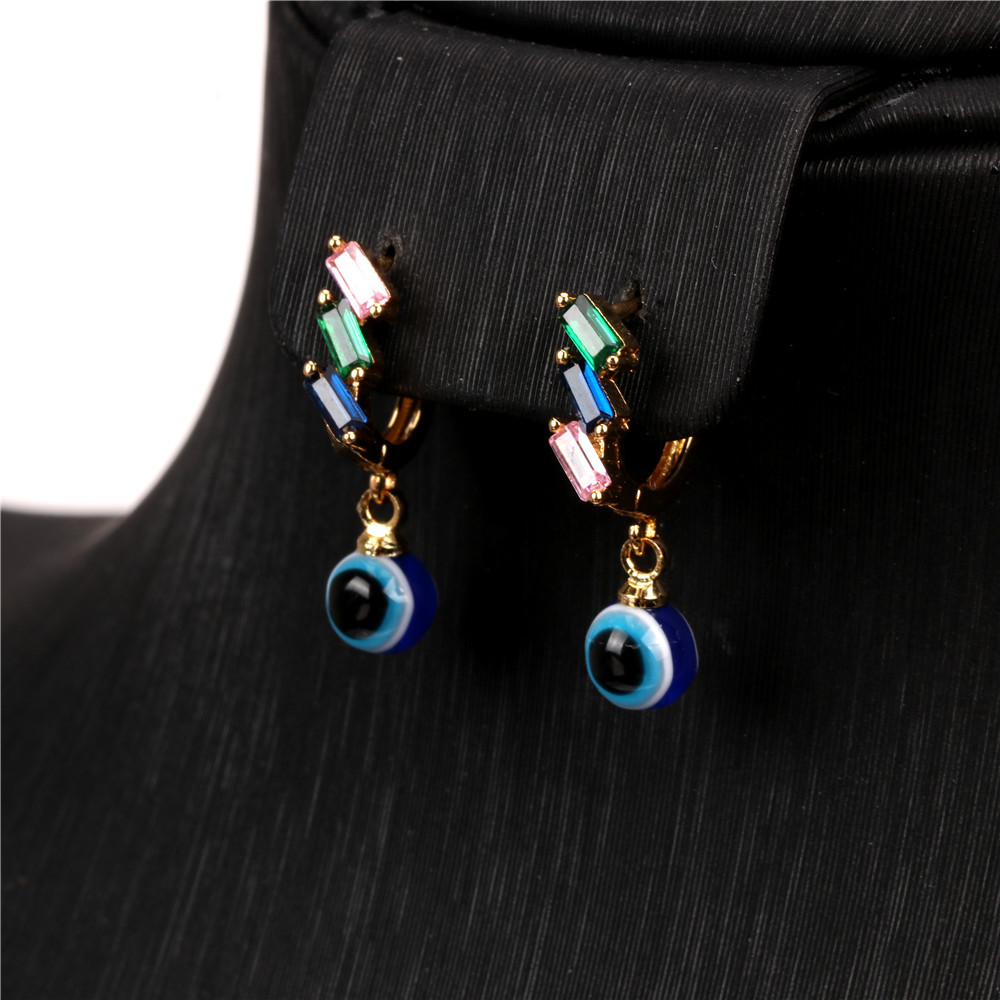 fashion diamond devils eye earrings wholesalepicture5