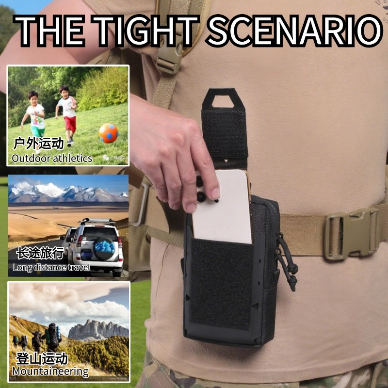 Riñonera deportiva transfronteriza para correr al aire libre, viaje de ocio para hombres, bolsillo para teléfono móvil, accesorios para cintura táctica ultraligeros y resistentes al desgaste
