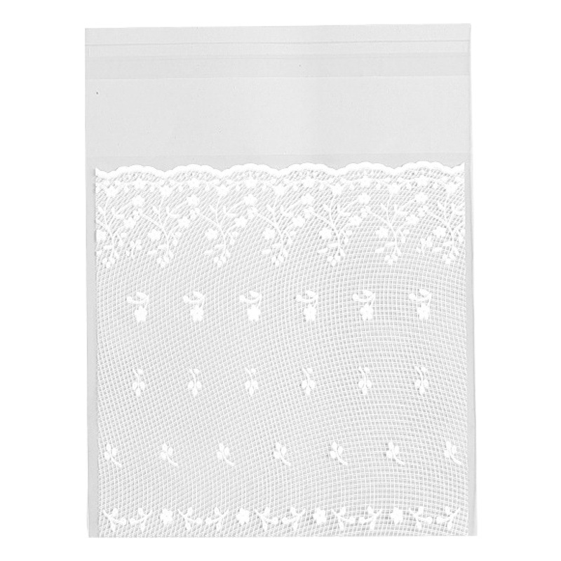 100 al por mayor encaje blanco malla vestido de boda regalo bolsa de embalaje bolsa de la joyería bolsa de caramelo 10*15 + 3