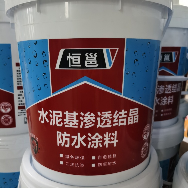 广西水泥基渗透结晶防水涂料20kg 硬质结膜柔韧涂料