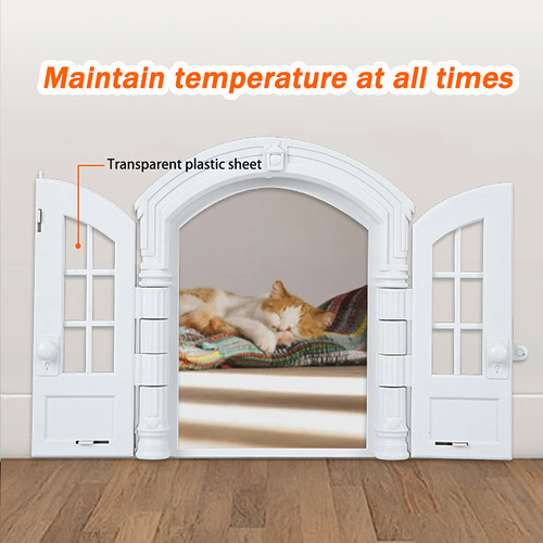 Cross-border supply new cat and dog kennel cat door dog hole no flip cover door stop pet door French cat door