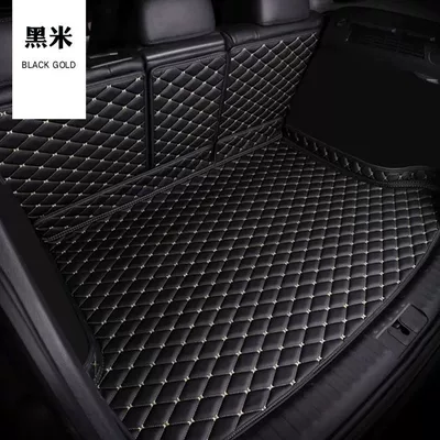 Trunk Mat | Specialized 25/2025 Model - high-edge-hangzhou-embroidery-black-rice-thread-backrest-cushion-lexus-es-imported