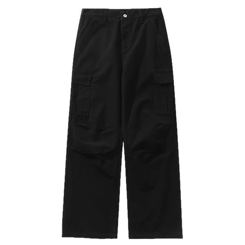 Vintage American Street Style Straight Leg Denim Jeans for Men - Retro Casual Loose Fit, Versatile Unisex Wide Leg Floor-Length Pants