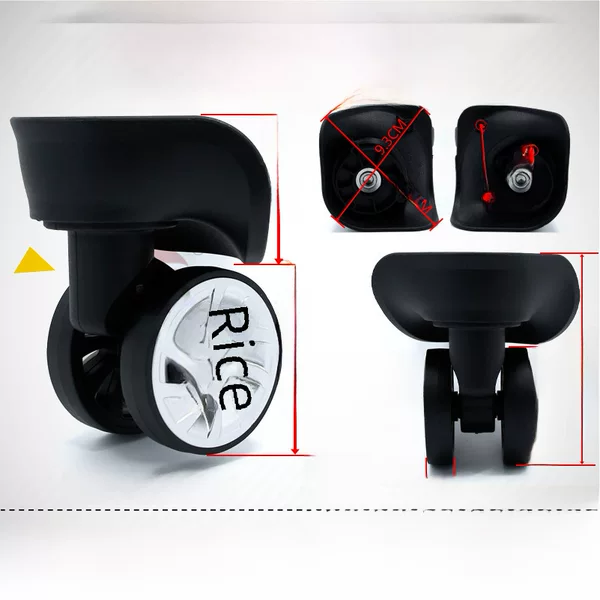 A08 New Wheel Suitcase Accessories Luggage Wheel Trolley Case Universal Wheel Casters 2 Pair Rollers