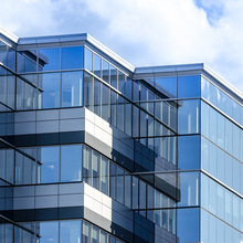 定制明框隐框玻璃幕墙办公楼公寓外墙装饰工程铝玻璃幕墙