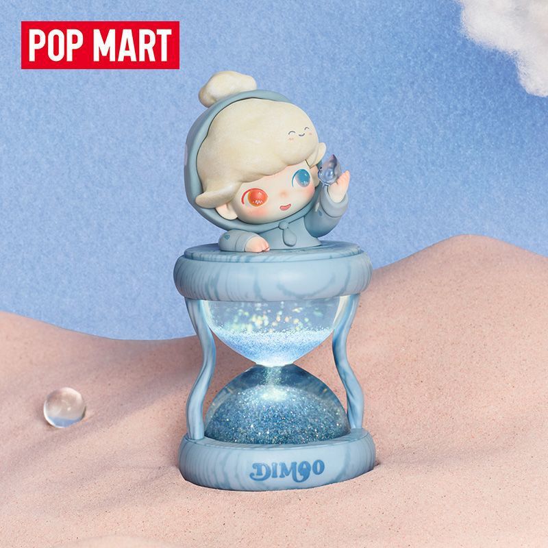POP.MART泡泡玛特DIMOO限定时光发光沙漏水晶球盲盒周边礼物