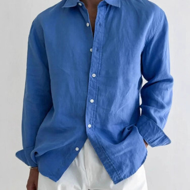 Twill Shirt 25 Years Amazon Retro Vacation Style Color-Blocking Printed Button New Trendy Men's Top Twill Shirt 25 Years Amazon Retro Vacation Style Color-Blocking Printed Button New Trendy Men's Top