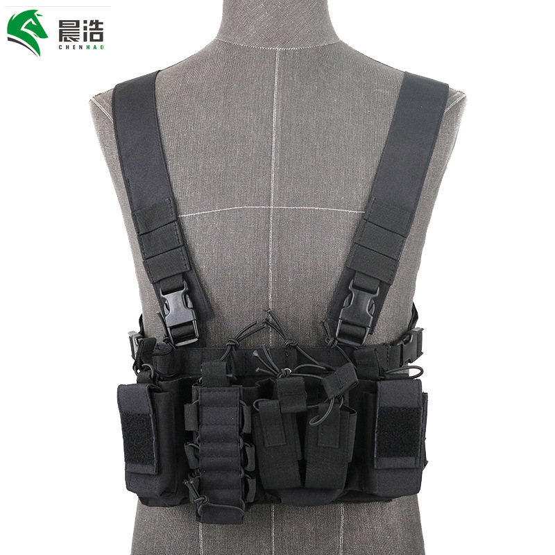 Chaleco táctico multifuncional de Chenhao D3 tático colgante de pecho impermeable de nylon entrenamiento militar chaleco de entrenamiento para hombres de equitación