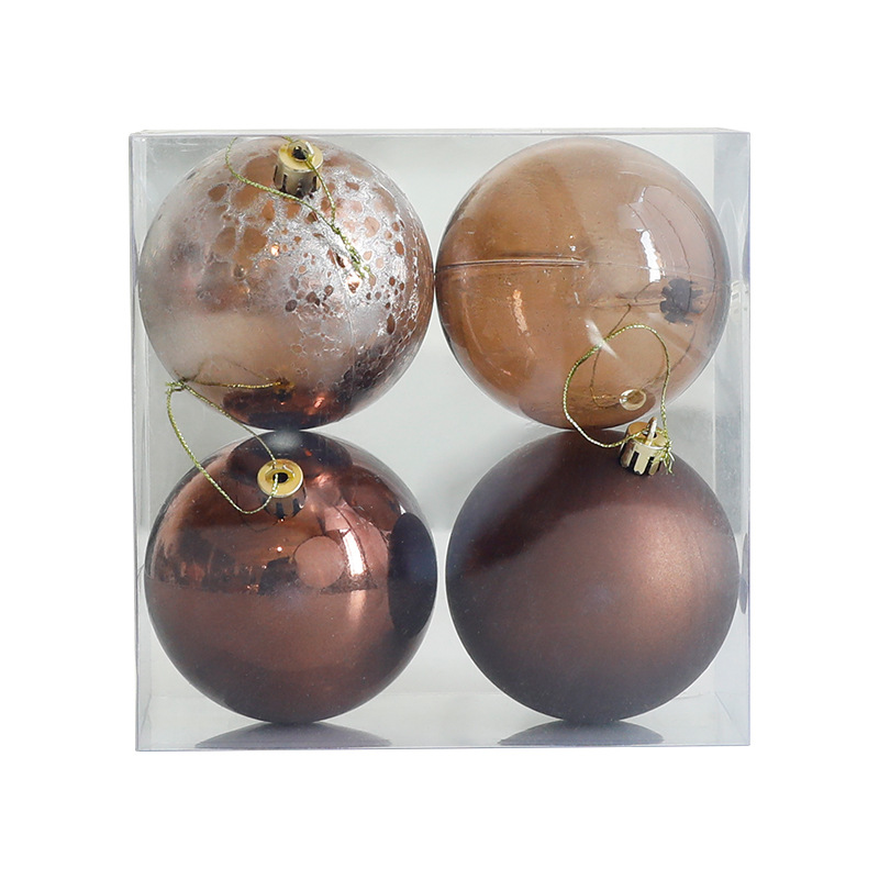 Navidad decoración bola de plástico fiestas colgantes bolas colgantes bolas clásicas barril galvanizadas bolas de Navidad al por mayor en stock