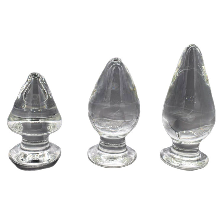 Anal plug glass, geometric adult toy, 5 mm diameter, 5 cm height