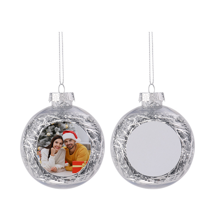 8cm-실버-파투명 PET 크리스마스볼 QT027-SR