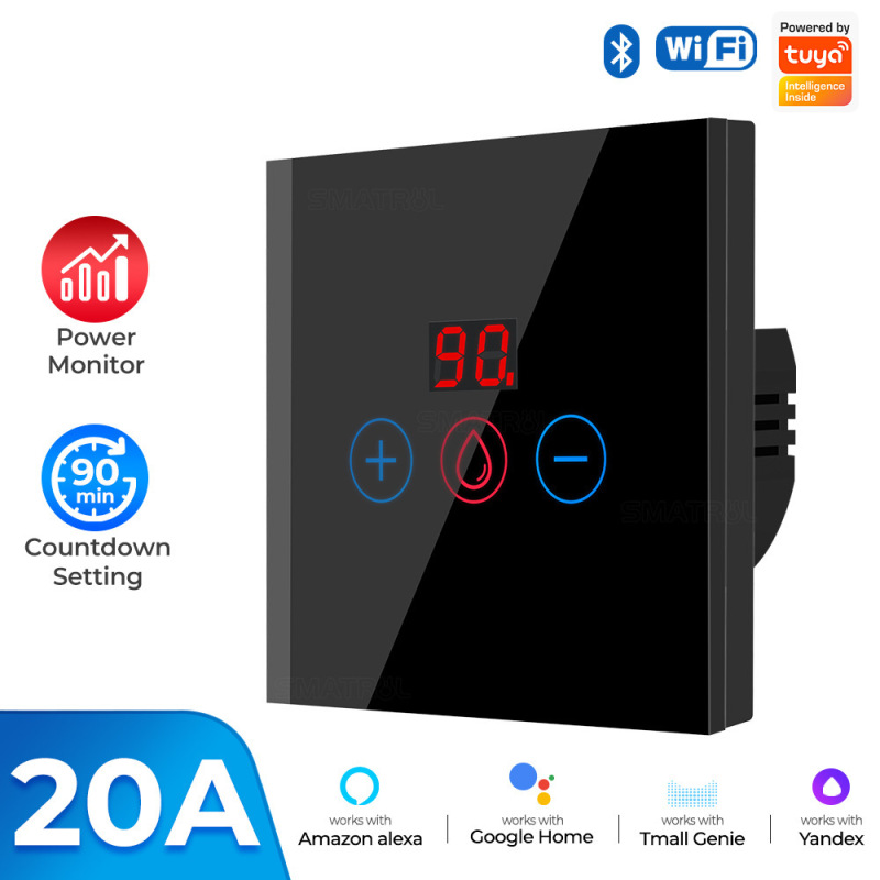 WiFi智能触摸热水器开关20A遥控涂鸦APP语言定时远程控智能家居|undefined