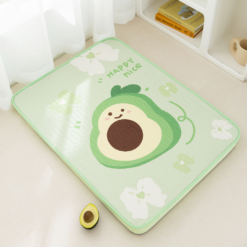 Primavera y verano perros de dibujos animados de hilo de látex cojín de perros gato pequeño perro refrescante perro gato refrescante perro