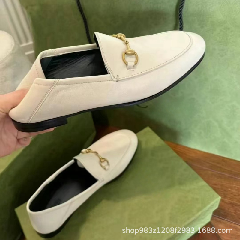 G Brand 2025 Horsebit Closed-Toe Mules British Style Women's Summer Outdoor Fashion Versatile Flat Mules