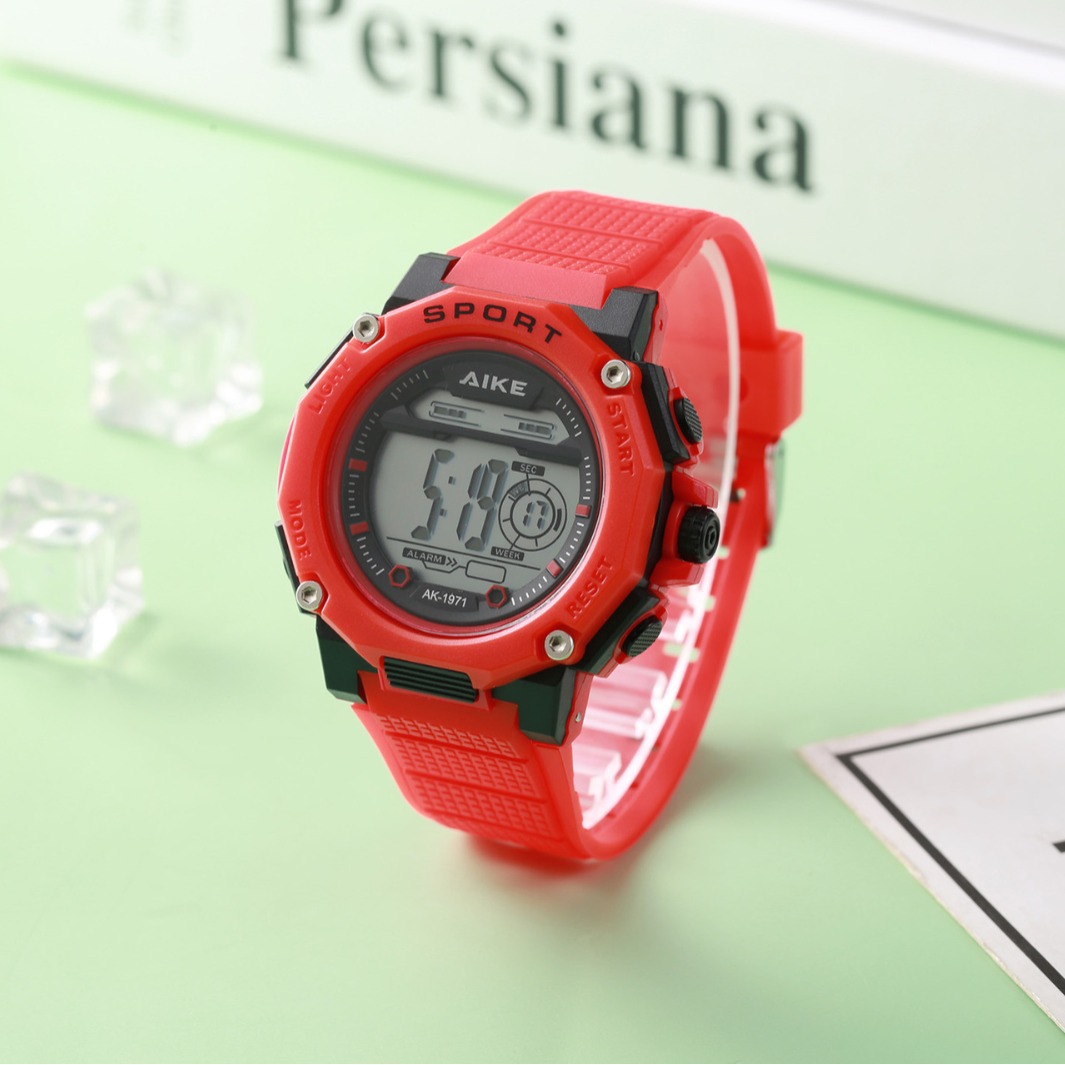 Reloj electrónico de despertador para estudiantes varones nuevo reloj electrónico de deportes impermeable multifuncional para adolescentes de secundaria y secundaria